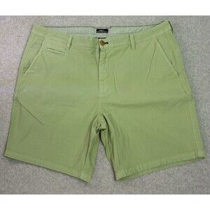 Johnnie-O Stretch Chino Shorts Men’s 38 Green Casual Flat Front Comfort Cotton